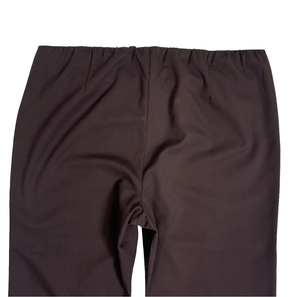 J Jill Brown Essential Cotton Stretch Pant Size 24 Pull On Elastic Waist Travel - Picture 5 of 10